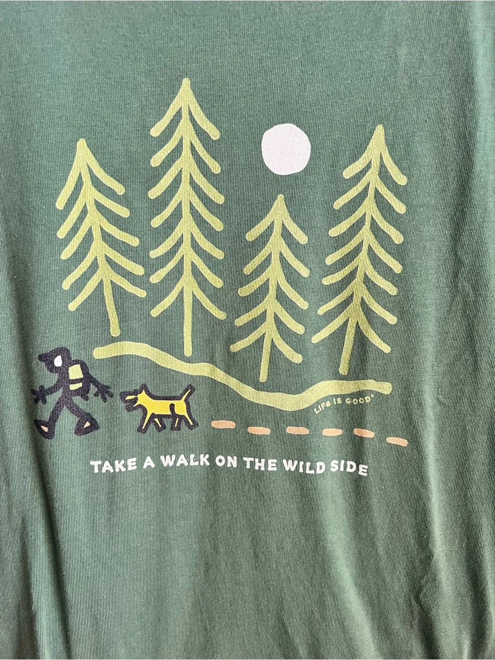 Life Is Good Hiking tee - Take A Walk On The Wild Side - Picture 2 of 8